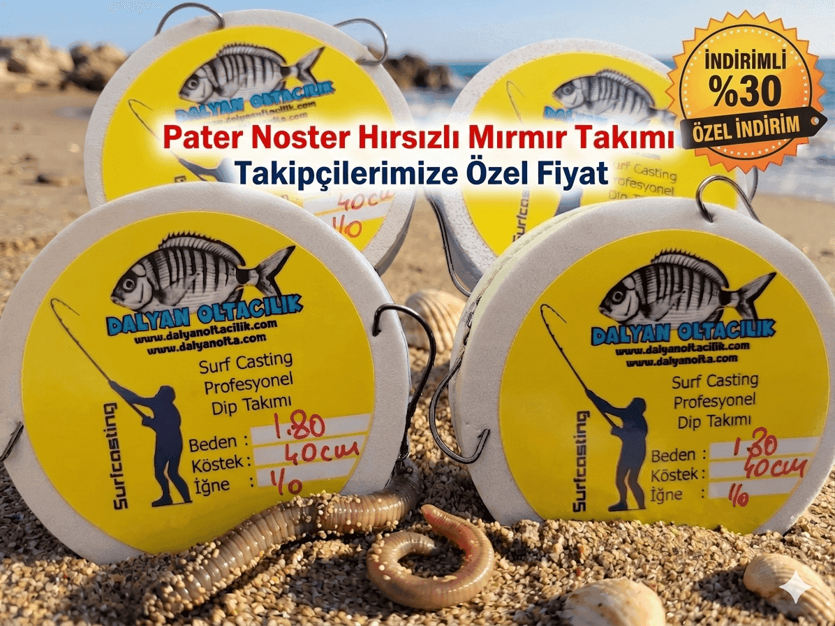 Mırmır Sezonunun En Etkili Silahı: Boncuklu Pater Noster Surf Casting Takımı